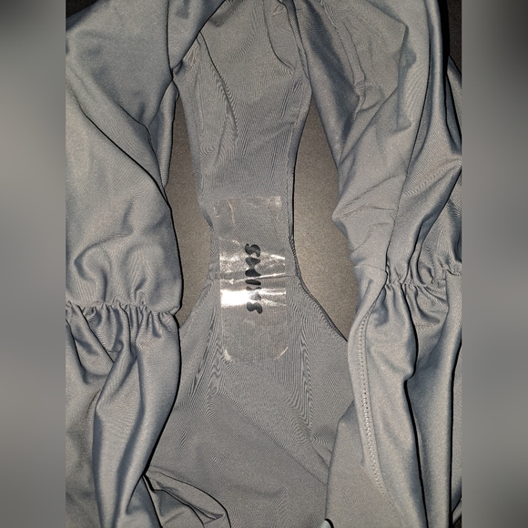 ❤NWT SKIMS 2 Piece Swim Bandeau Top Sculpting Foldover Bikini Bottom GUNMETAL 3X - Picture 12 of 13